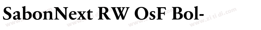 SabonNext RW OsF Bol字体转换 SabonNext RW OsF Bol字体转换